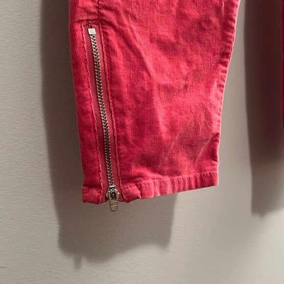 Carve Designs Women's Pink Zip Fly Zippered Leg Skinny Corduroy Pants Size 6 - Picture 4 of 9